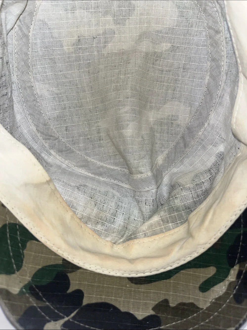 Source Unknown Green Camouflage Military Patch Cap